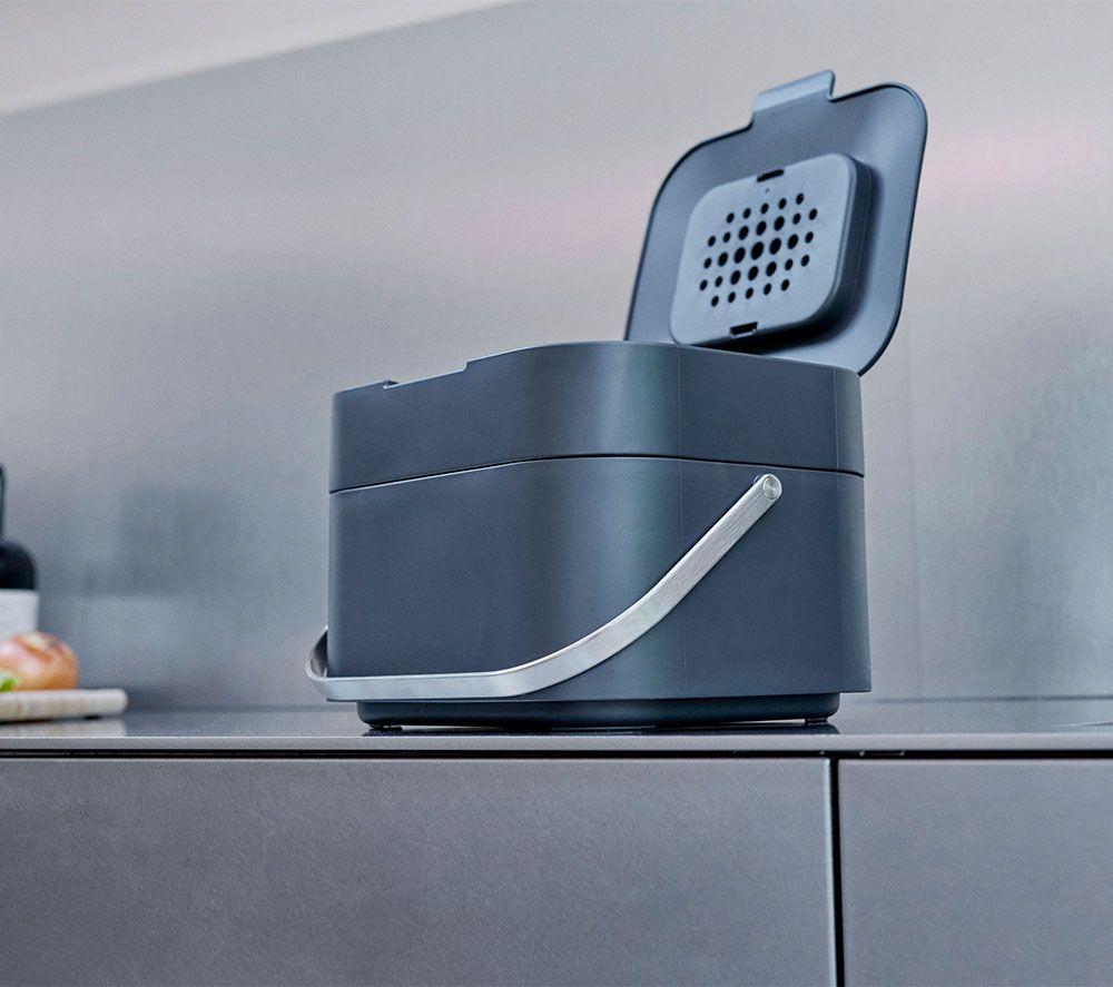 JOSEPH JOSEPH Stack Food Waste Caddy with Odour Filter - Graphite image number 3 of 4