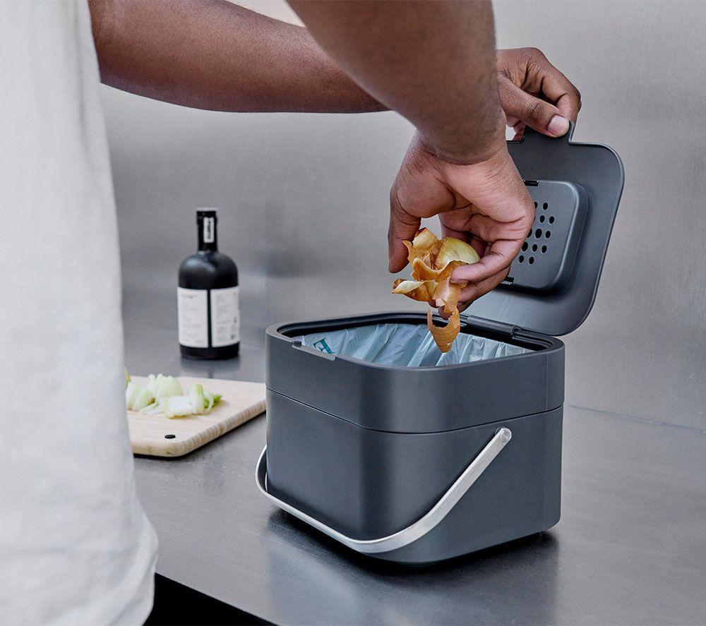 JOSEPH JOSEPH Stack Food Waste Caddy with Odour Filter - Graphite image number 4 of 4