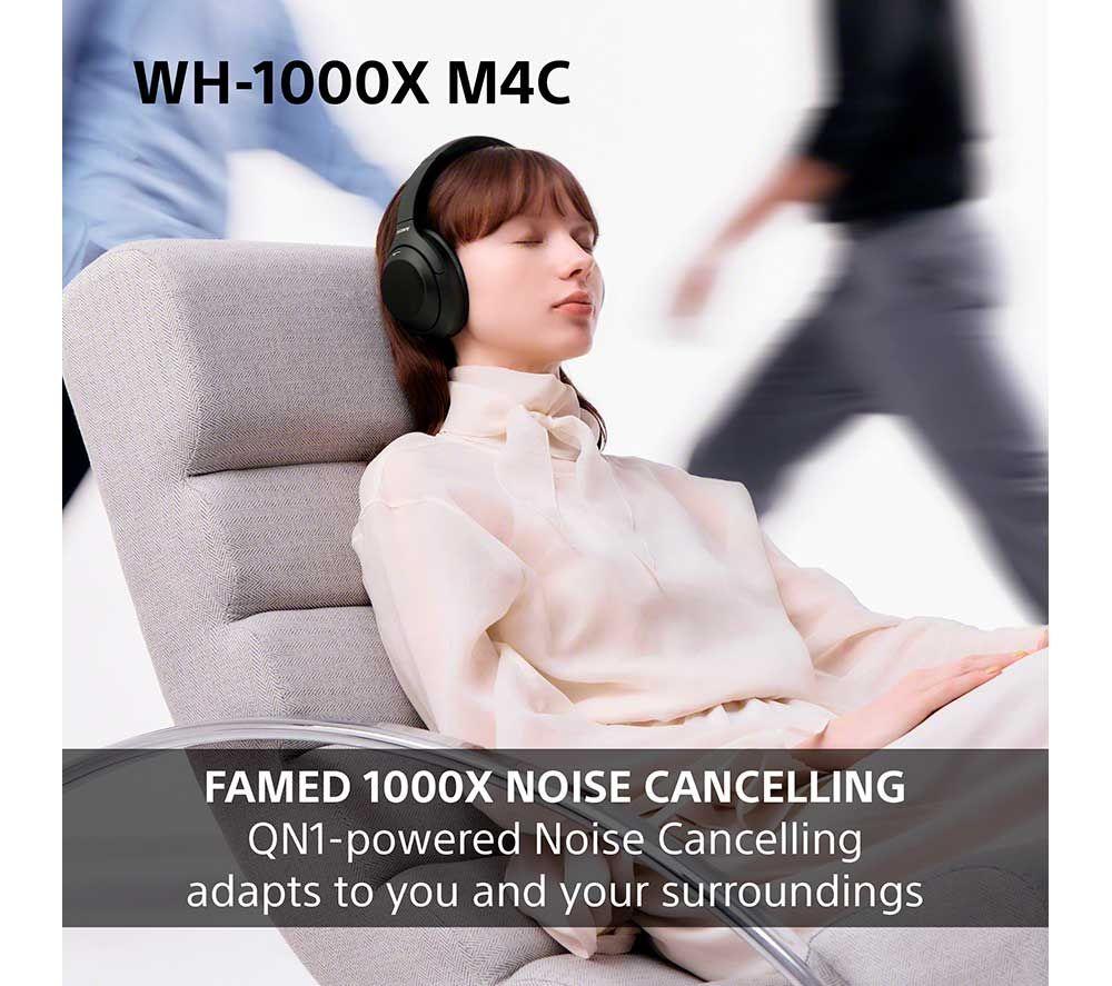 SONY WH-1000XM4C Wireless Bluetooth Noise-Cancelling Headphones - Lavender image number 3 of 18