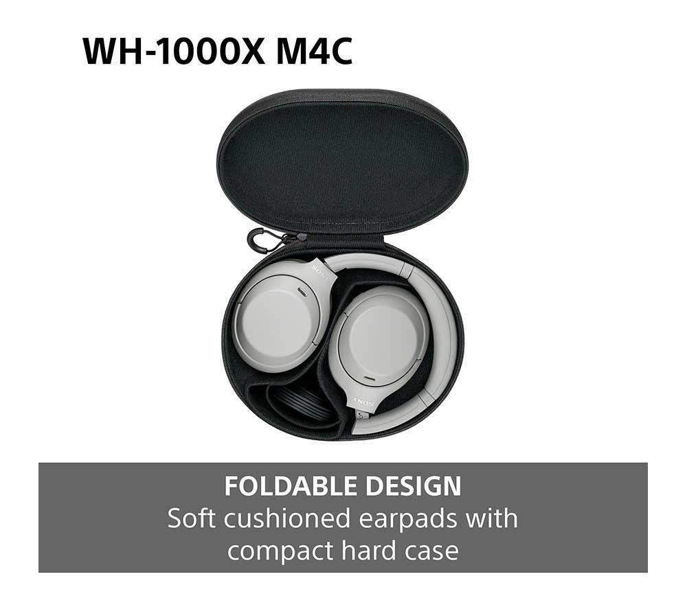 SONY WH-1000XM4C Wireless Bluetooth Noise-Cancelling Headphones - Lavender image number 5 of 18