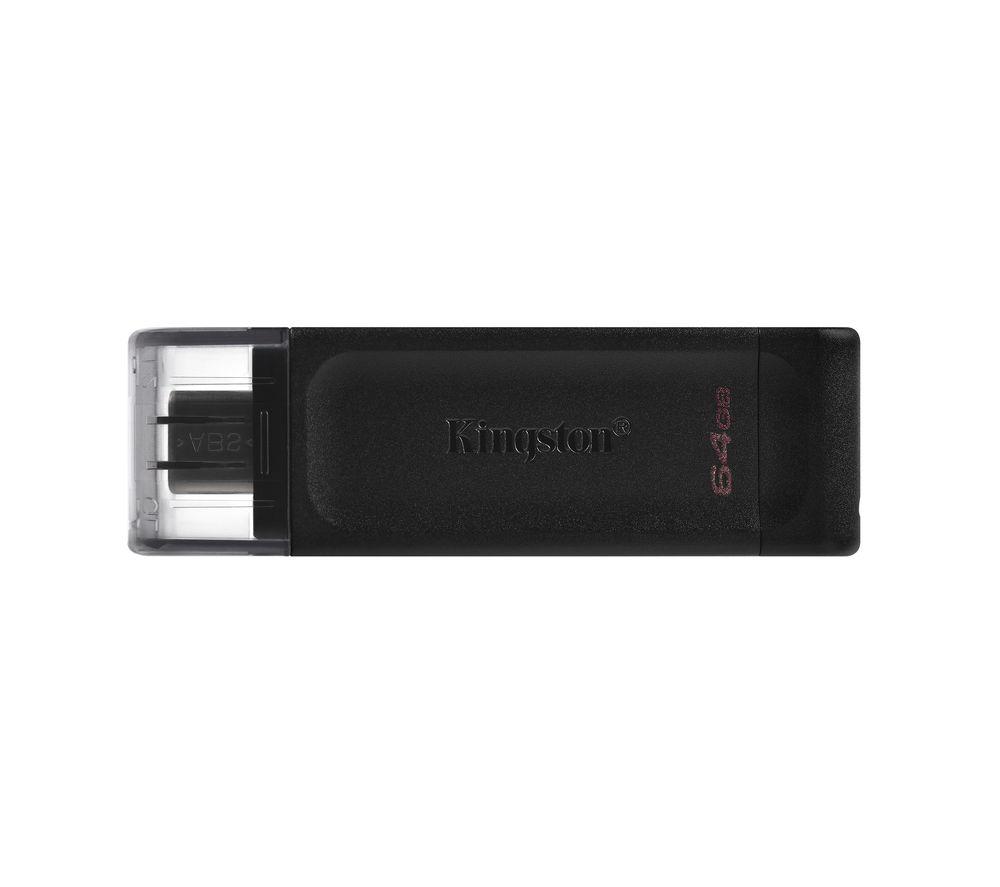 KINGSTON DataTraveler 70 USB-C Flash Drive - 128 GB, Black image number 4 of 4