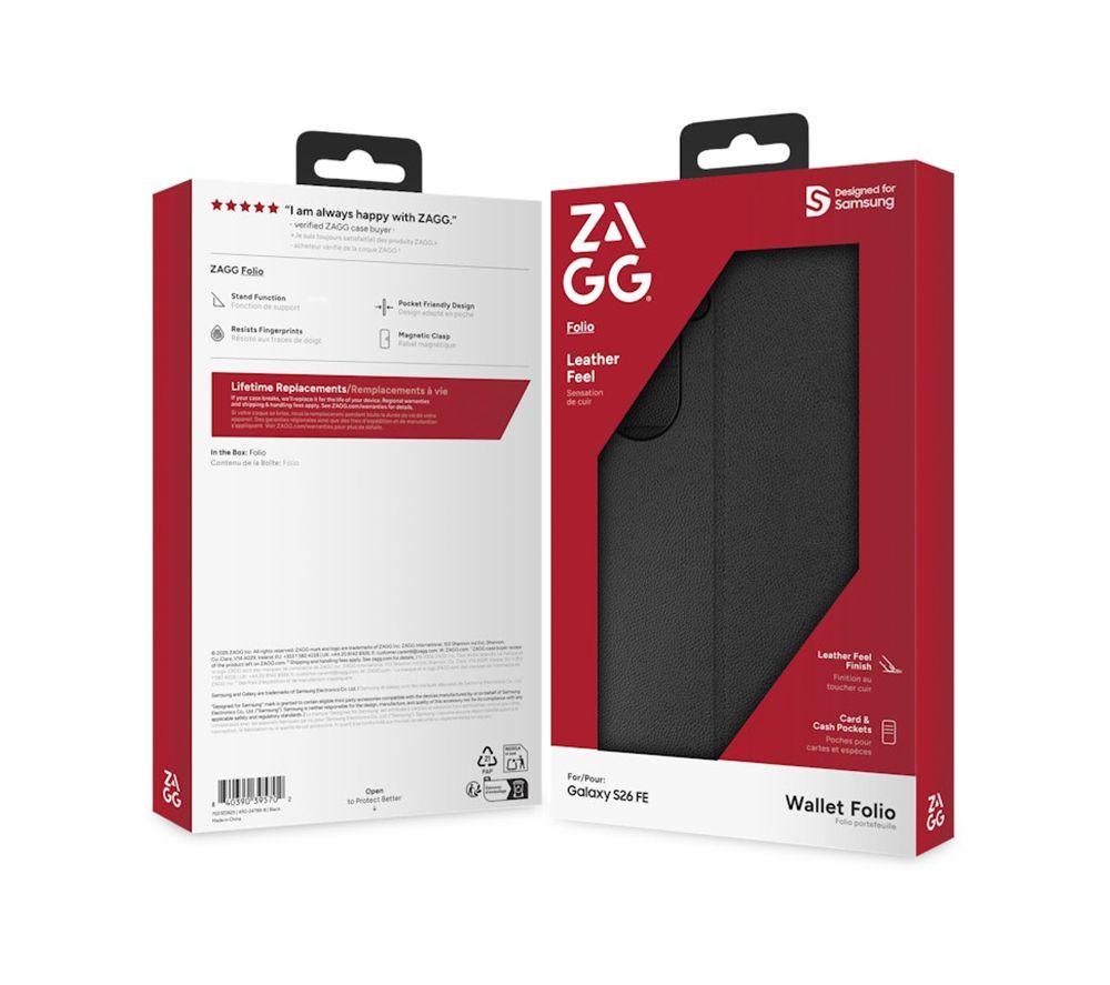 ZAGG Folio Samsung S26 FE Case - Black image number 3 of 3