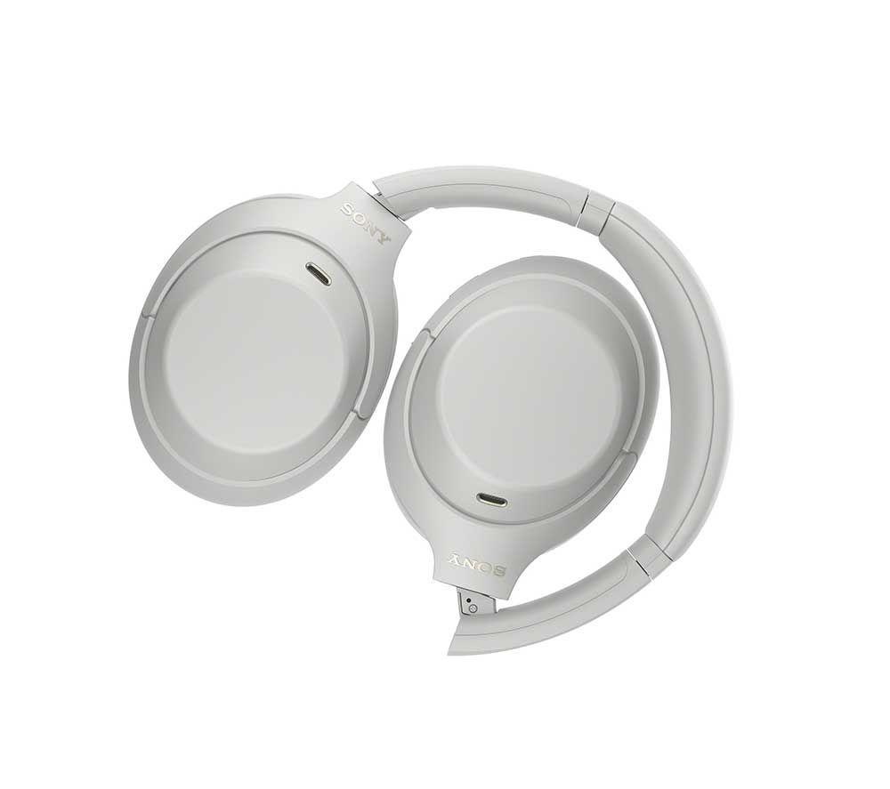 SONY WH-1000XM4C Wireless Bluetooth Noise-Cancelling Headphones - Platinum Silver image number 16 of 18