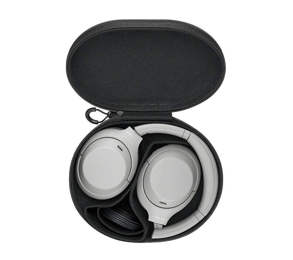 SONY WH-1000XM4C Wireless Bluetooth Noise-Cancelling Headphones - Platinum Silver image number 18 of 18