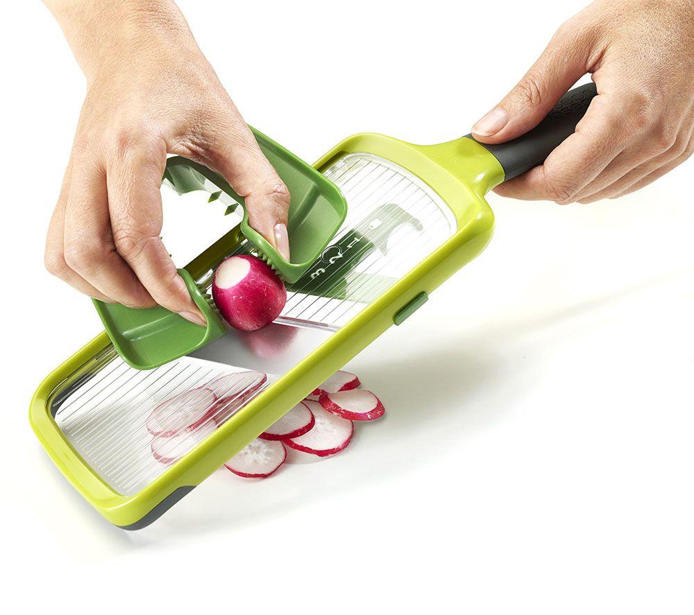 JOSEPH JOSEPH Multi-Grip Mandoline with Precision Food Grip - Green image number 3 of 4
