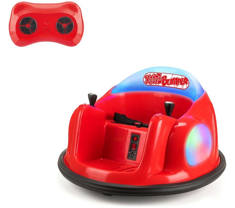 XOOTZ Kids' Electric Bumper Car Ride-On Toy - Red image number 2 of 3