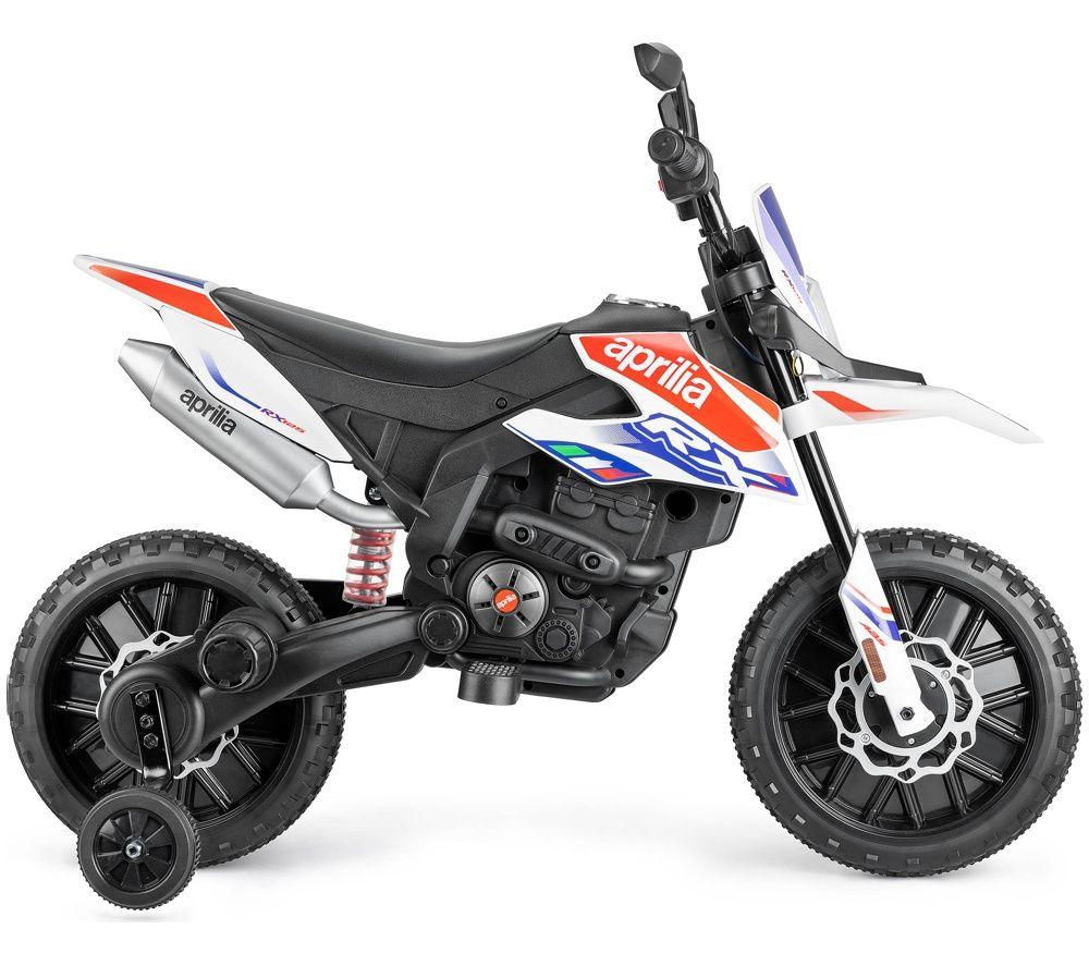 XOOTZ Aprilia 12V Kids Electric Ride-On Bike - White image number 2 of 2