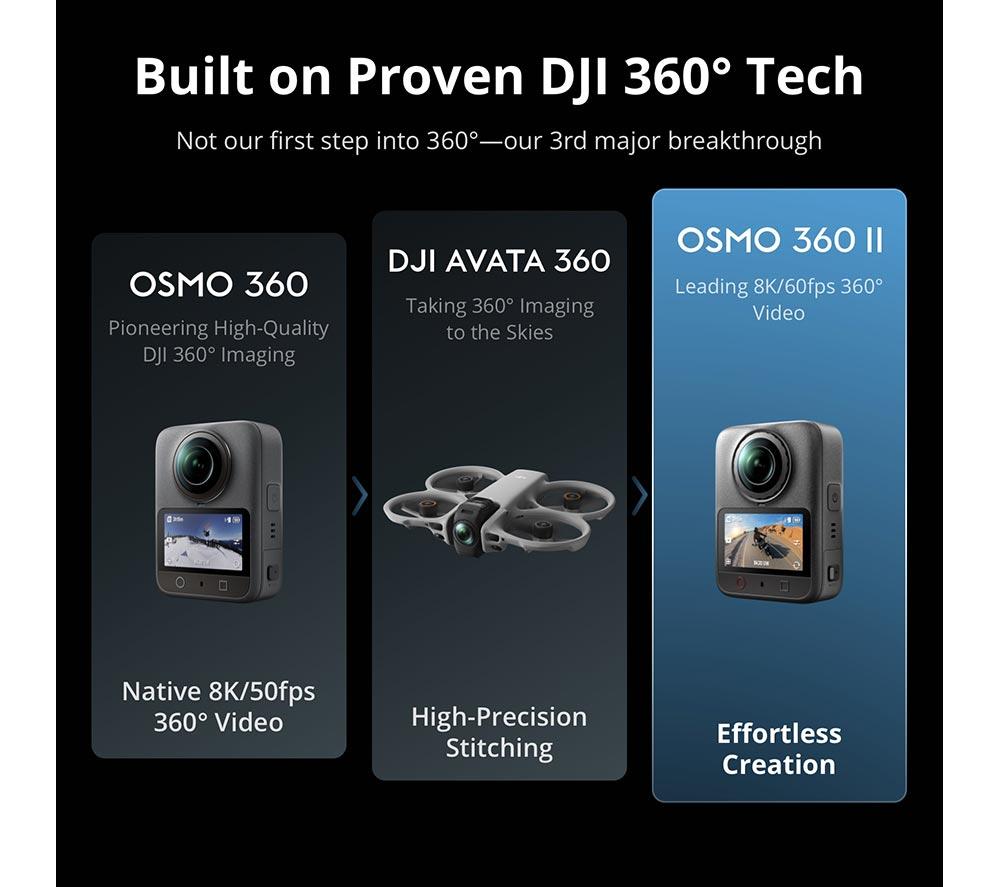 DJI Osmo 360 II 8K Action Camera Adventure Combo image number 2 of 21