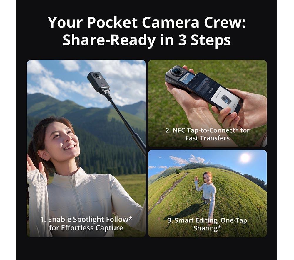 DJI Osmo 360 II 8K Action Camera Adventure Combo image number 6 of 21