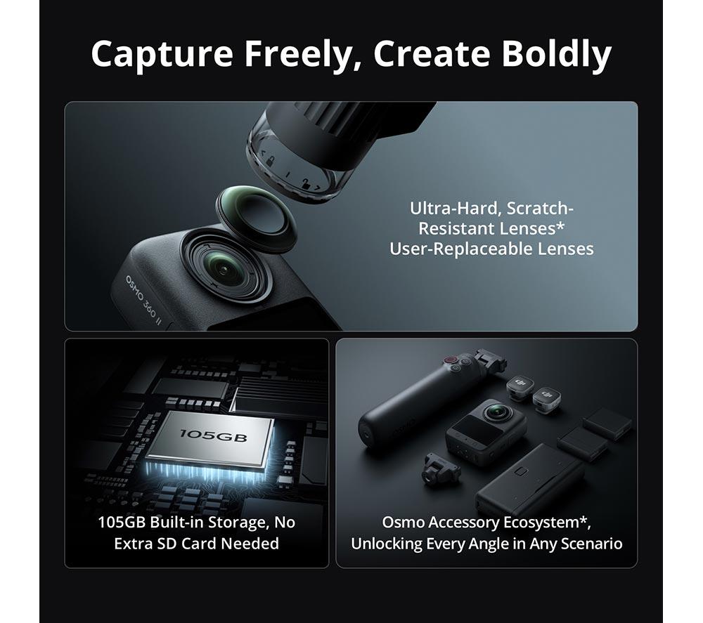 DJI Osmo 360 II 8K Action Camera Adventure Combo image number 7 of 21
