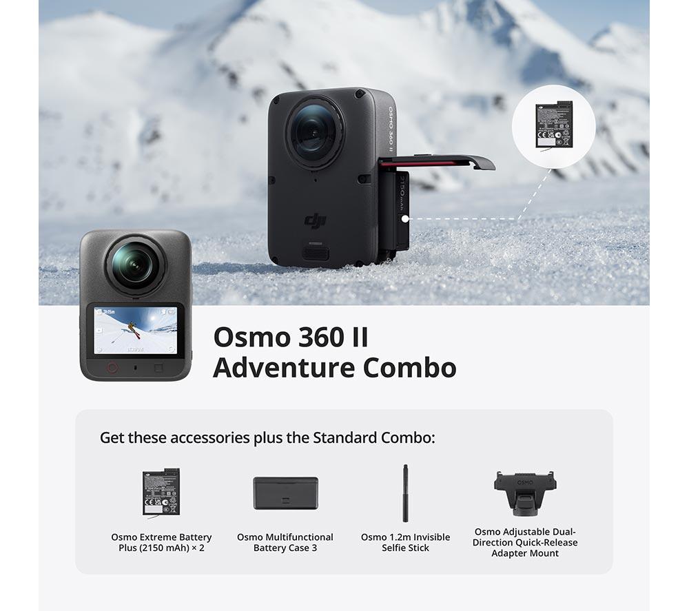 DJI Osmo 360 II 8K Action Camera Adventure Combo image number 12 of 21