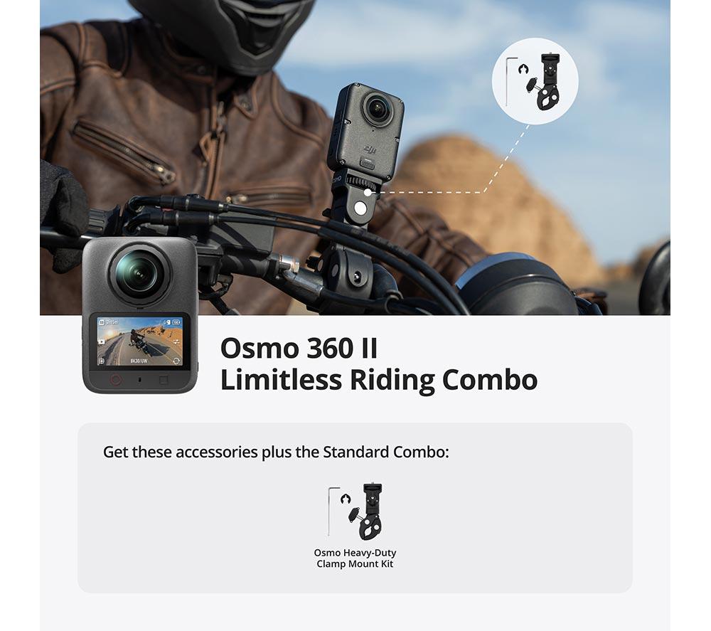 DJI Osmo 360 II 8K Action Camera Limitless Riding Combo image number 12 of 12