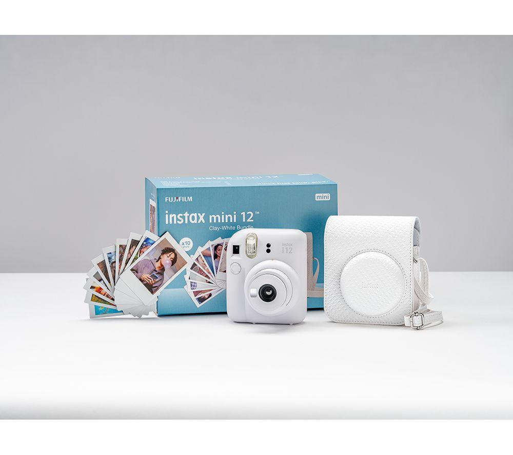 INSTAX Mini 12 Instant Camera Bundle - Clay White image number 4 of 7