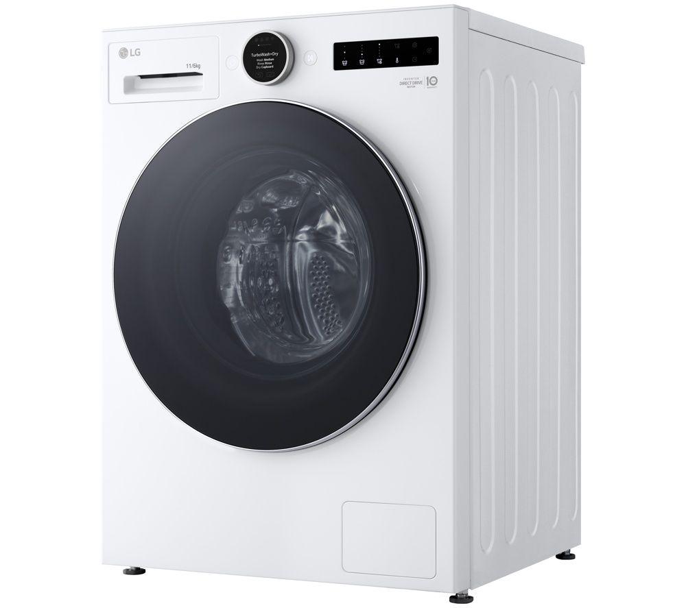 LG Series 10 WHX9016TLC WiFi-enabled 11 kg Heat Pump Washer Dryer - White image number 2 of 10
