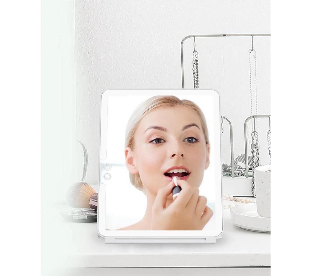 WELLCARE WEWCSM161 Foldable LED Makeup Mirror - White image number 2 of 5