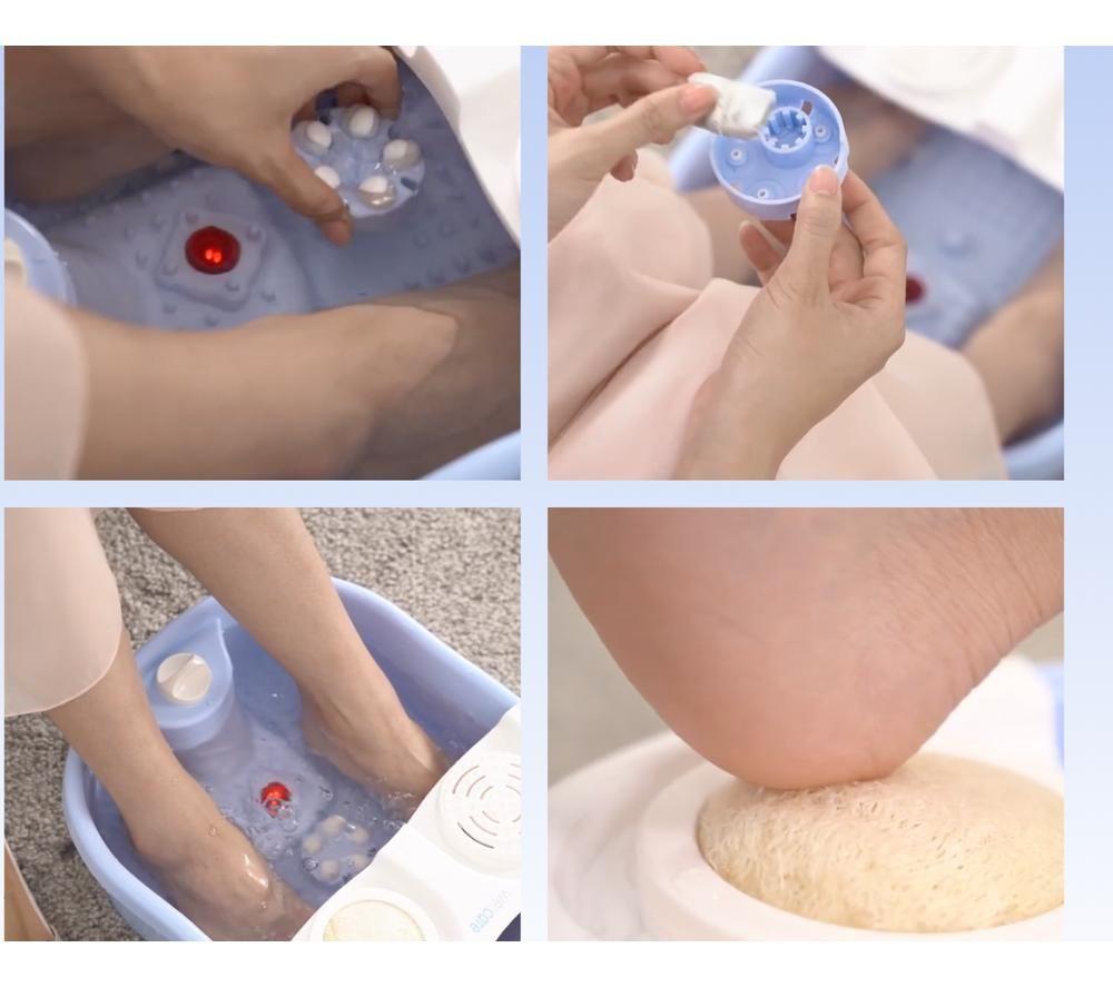 WELLCARE MM17A300 Foot Spa & Massager - Blue & White image number 2 of 13