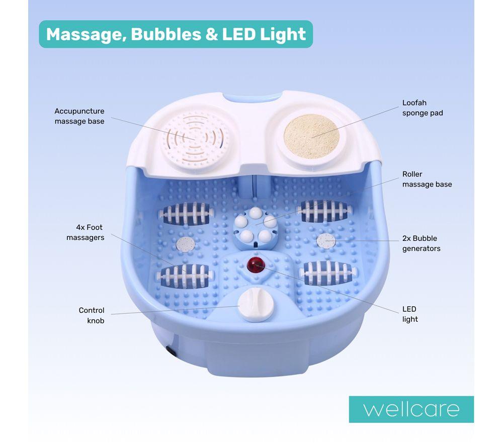 WELLCARE MM17A300 Foot Spa & Massager - Blue & White image number 6 of 13