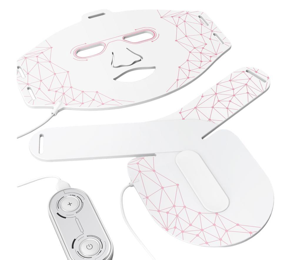 WELLCARE MN1 LED Face & Neck Mask - White & Pink image number 9 of 10
