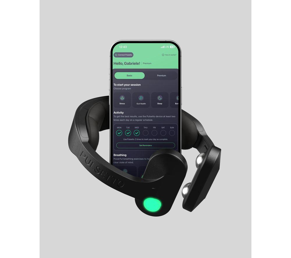 PULSETTO FIT Vagus Nerve Stimulator - Black image number 3 of 3