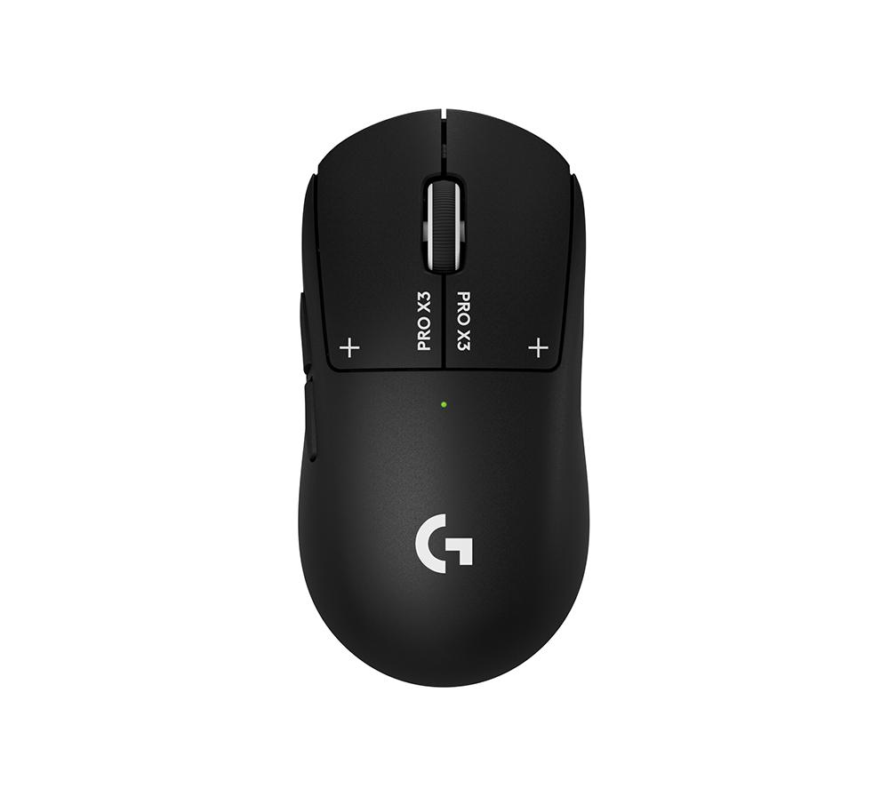 Logitech G Pro X3 Superstrike Wireless Optical Gaming Mouse - Midnight Black, Black