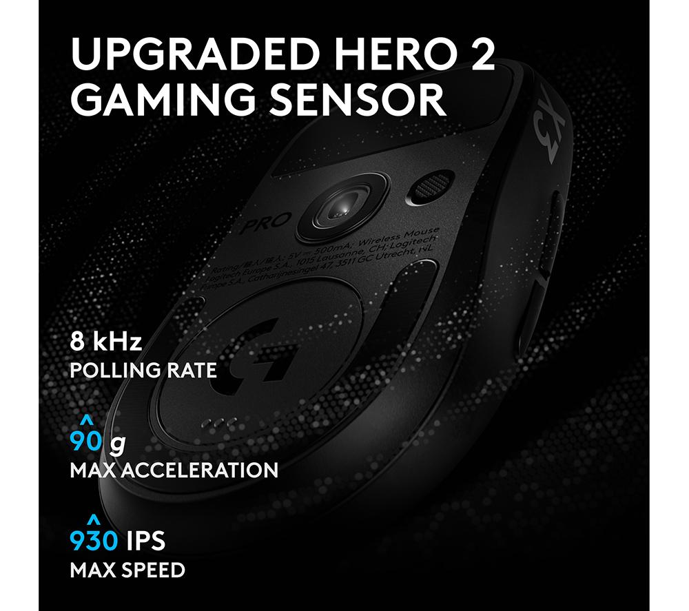 LOGITECH G Pro X3 Superstrike Wireless Optical Gaming Mouse - Midnight Black image number 8 of 11