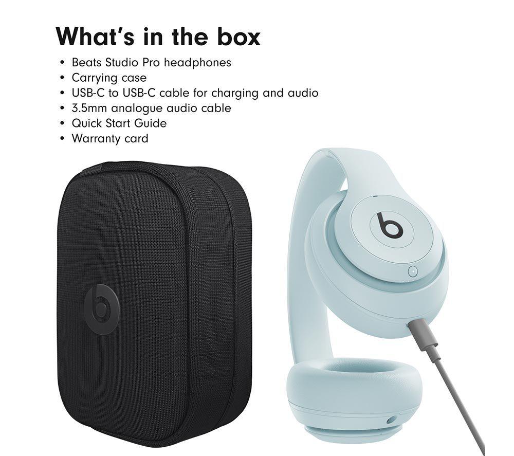 BEATS Studio Pro Wireless Bluetooth Noise-Cancelling Headphones - Light Blue image number 5 of 18