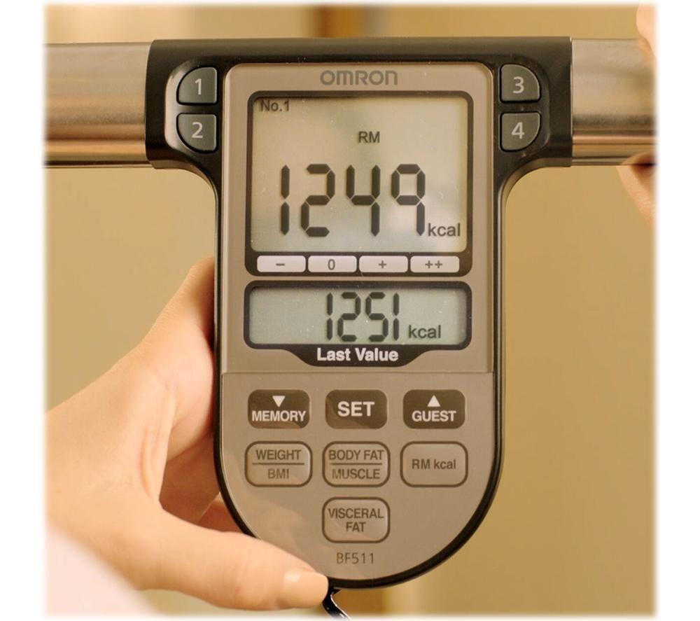 OMRON Karada Scan BF511 Electronic Bathroom Scales - Blue image number 3 of 5