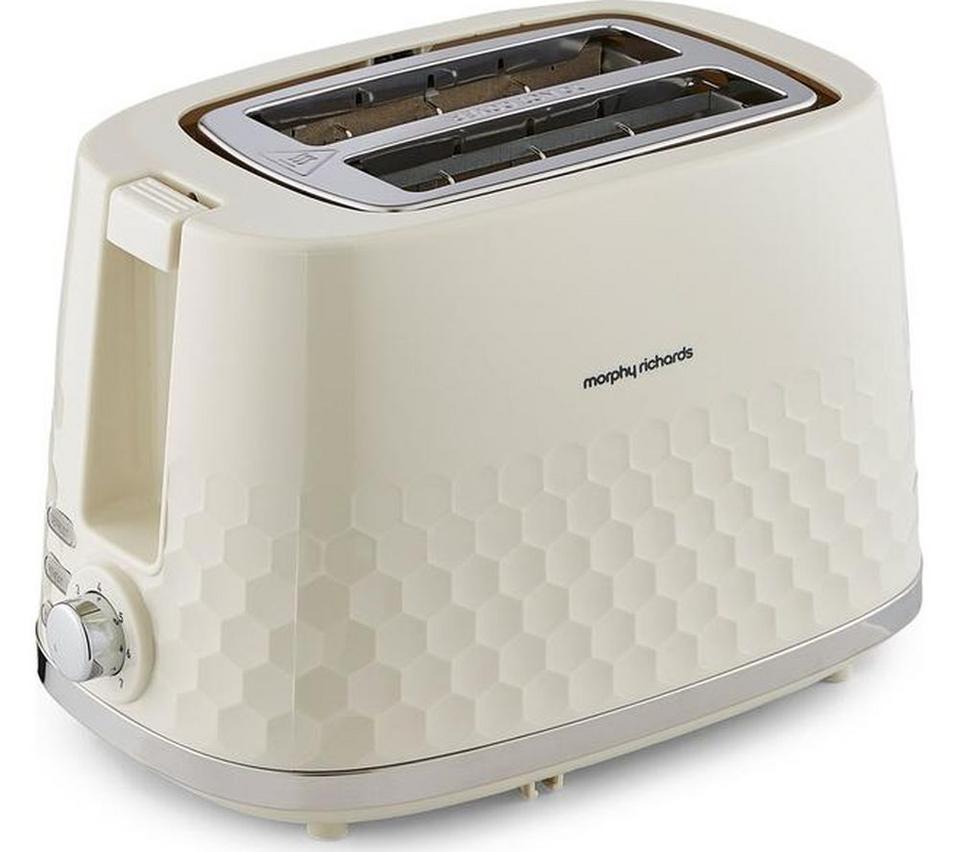MORPHY RICHARDS Hive 220032 2-Slice Toaster - Cream