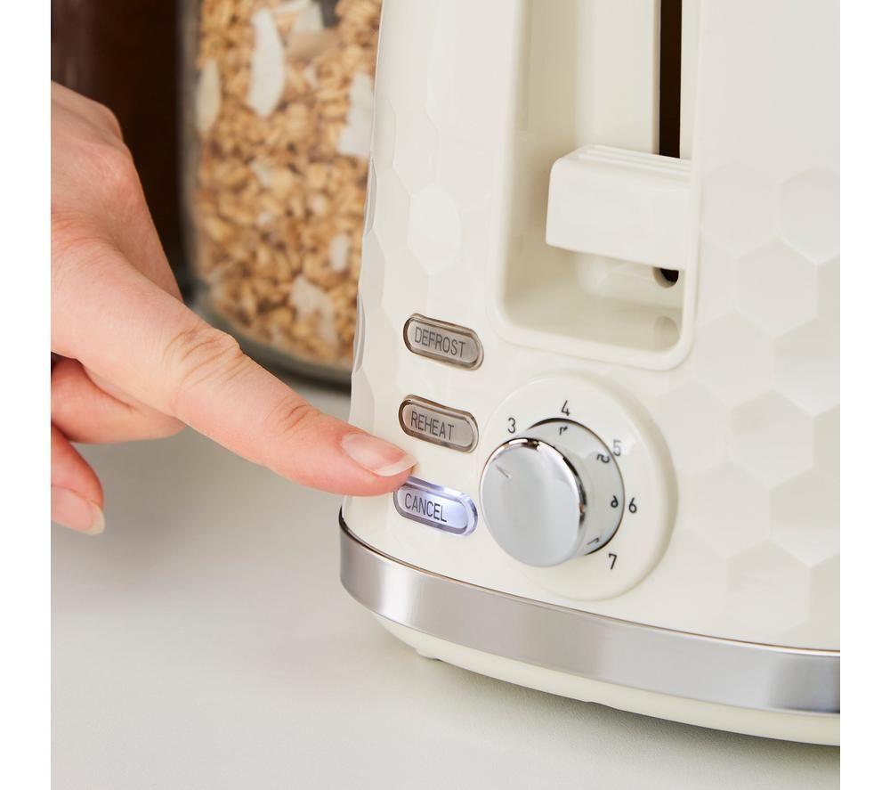 MORPHY RICHARDS Hive 220032 2-Slice Toaster - Cream image number 2 of 8