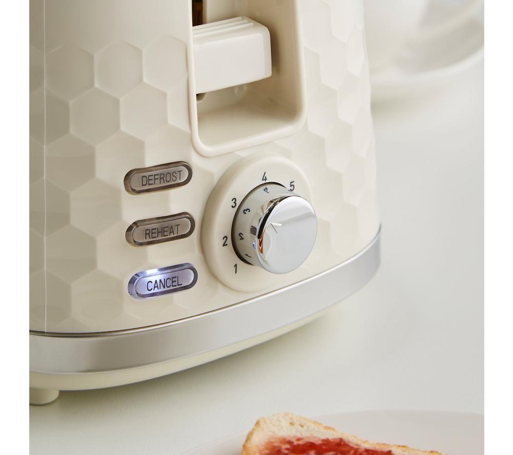 MORPHY RICHARDS Hive 220032 2-Slice Toaster - Cream image number 3 of 8