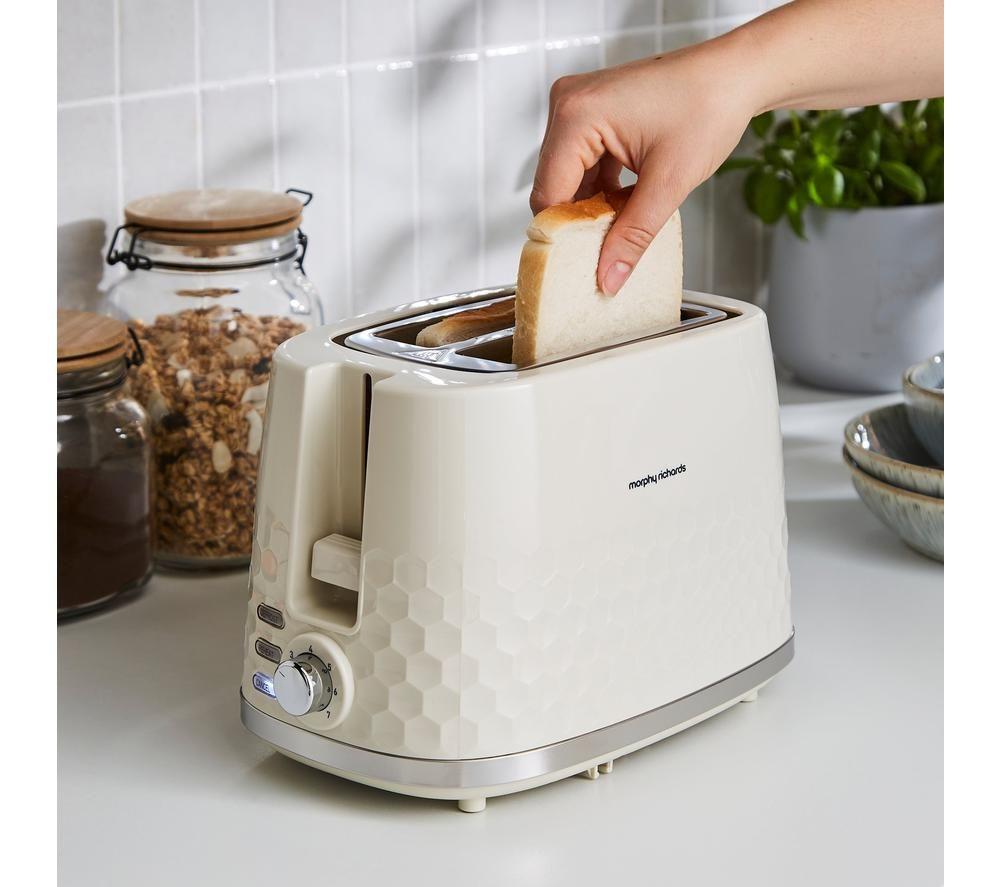 MORPHY RICHARDS Hive 220032 2-Slice Toaster - Cream image number 5 of 8