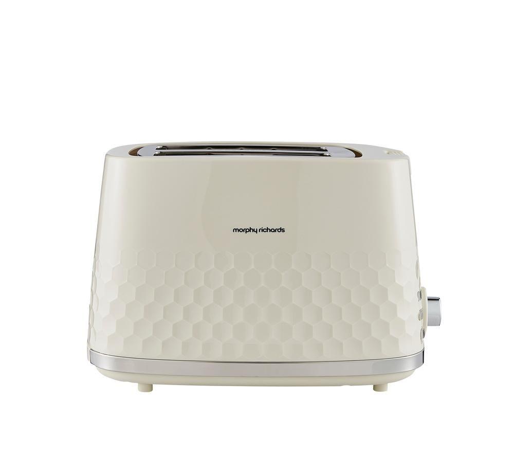 MORPHY RICHARDS Hive 220032 2-Slice Toaster - Cream image number 6 of 8