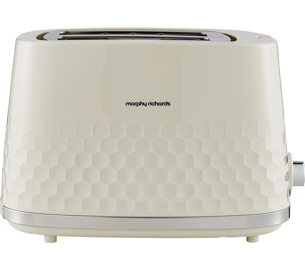MORPHY RICHARDS Hive 220032 2-Slice Toaster - Cream image number 7 of 8