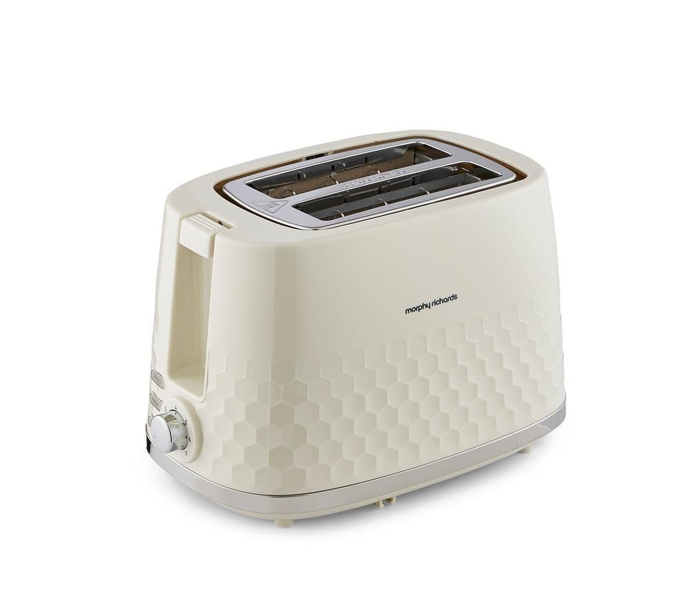 MORPHY RICHARDS Hive 220032 2-Slice Toaster - Cream image number 8 of 8