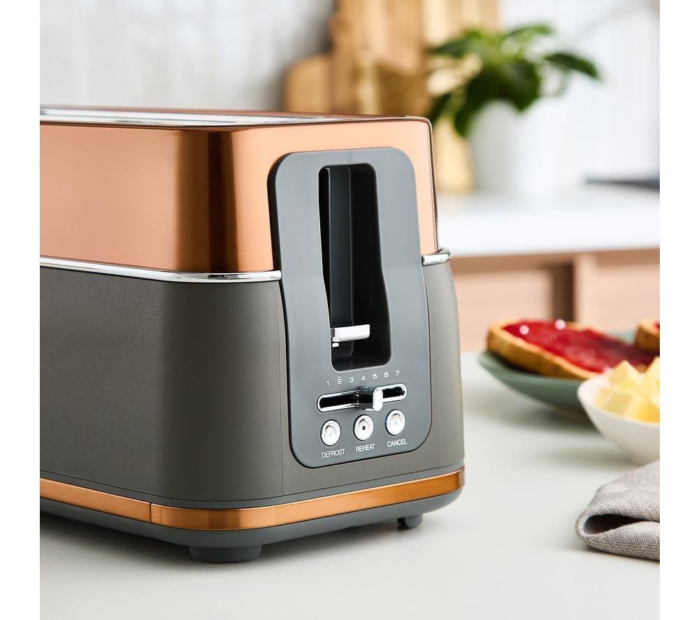 MORPHY RICHARDS Signature 245742 4-Slice Toaster - Matt Copper image number 2 of 7