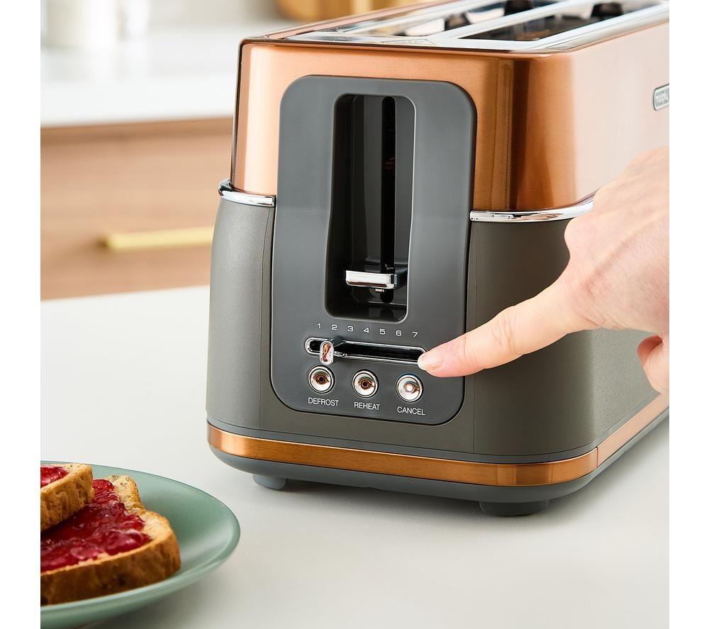 MORPHY RICHARDS Signature 245742 4-Slice Toaster - Matt Copper image number 4 of 7