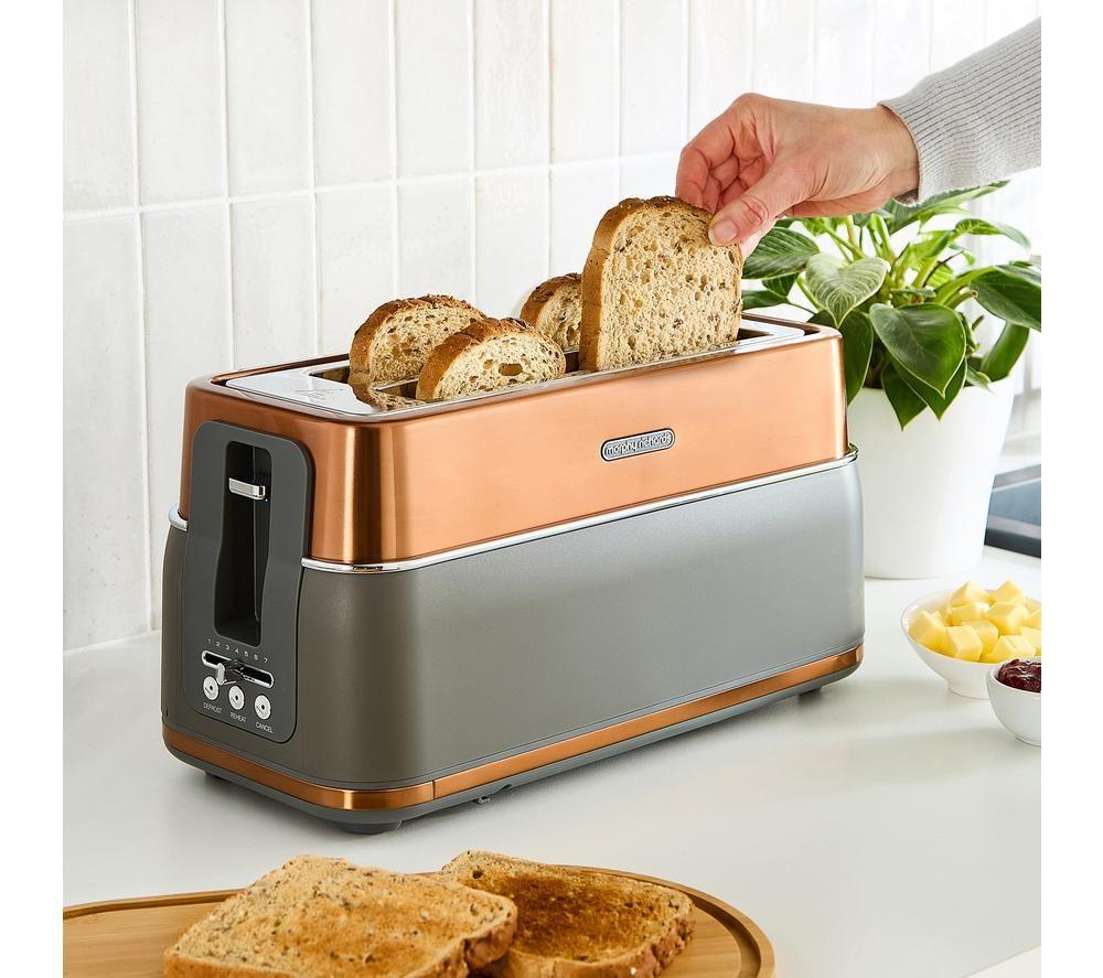 MORPHY RICHARDS Signature 245742 4-Slice Toaster - Matt Copper image number 5 of 7