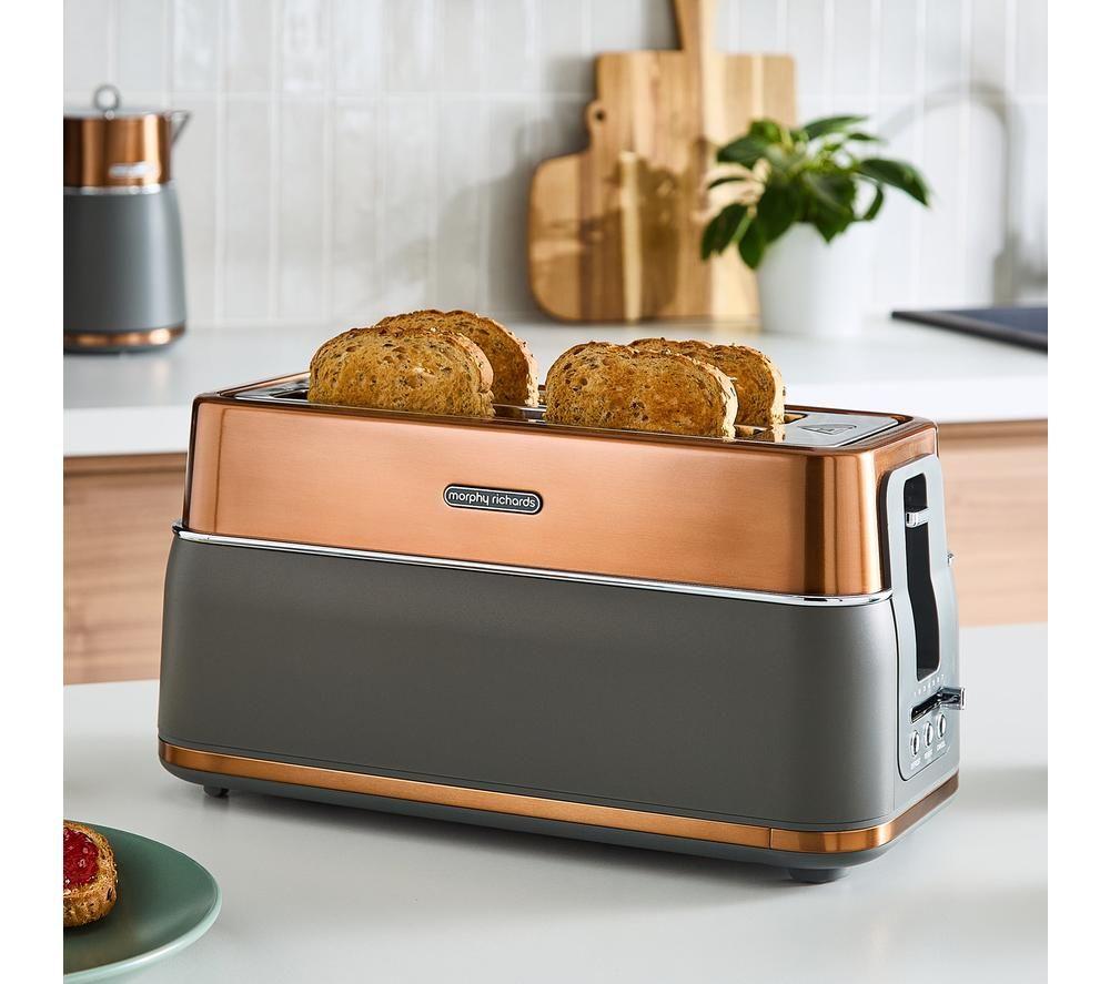 MORPHY RICHARDS Signature 245742 4-Slice Toaster - Matt Copper image number 6 of 7