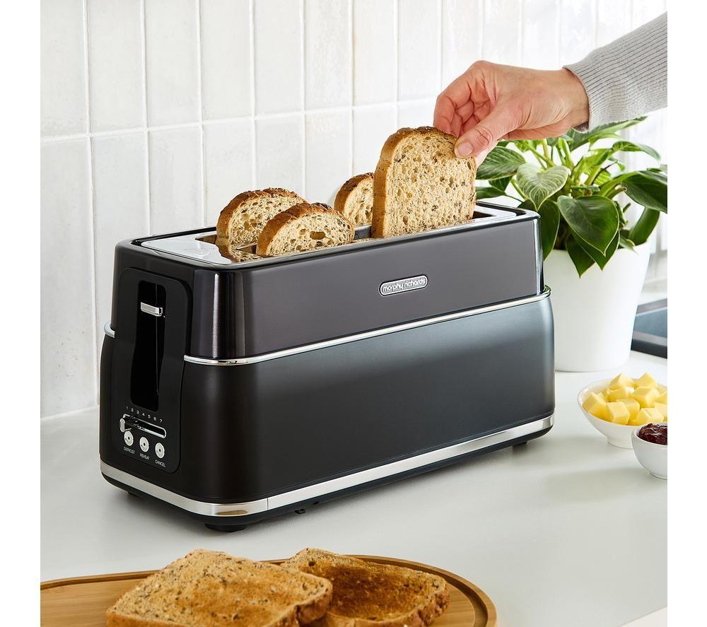 MORPHY RICHARDS Signature 245744 4-Slice Toaster - Matt Black image number 4 of 6