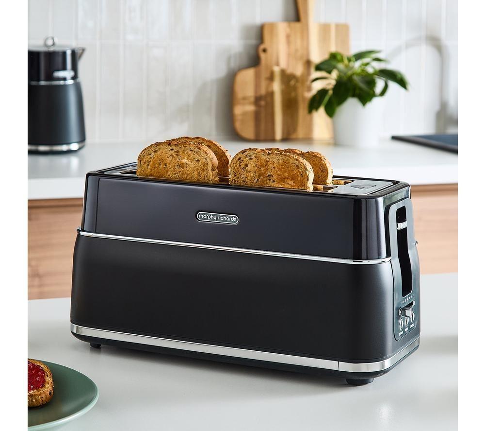 MORPHY RICHARDS Signature 245744 4-Slice Toaster - Matt Black image number 5 of 6
