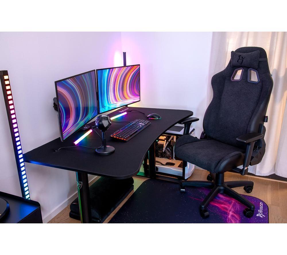 AROZZI Arena Medium Gaming Desk - Black image number 6 of 9