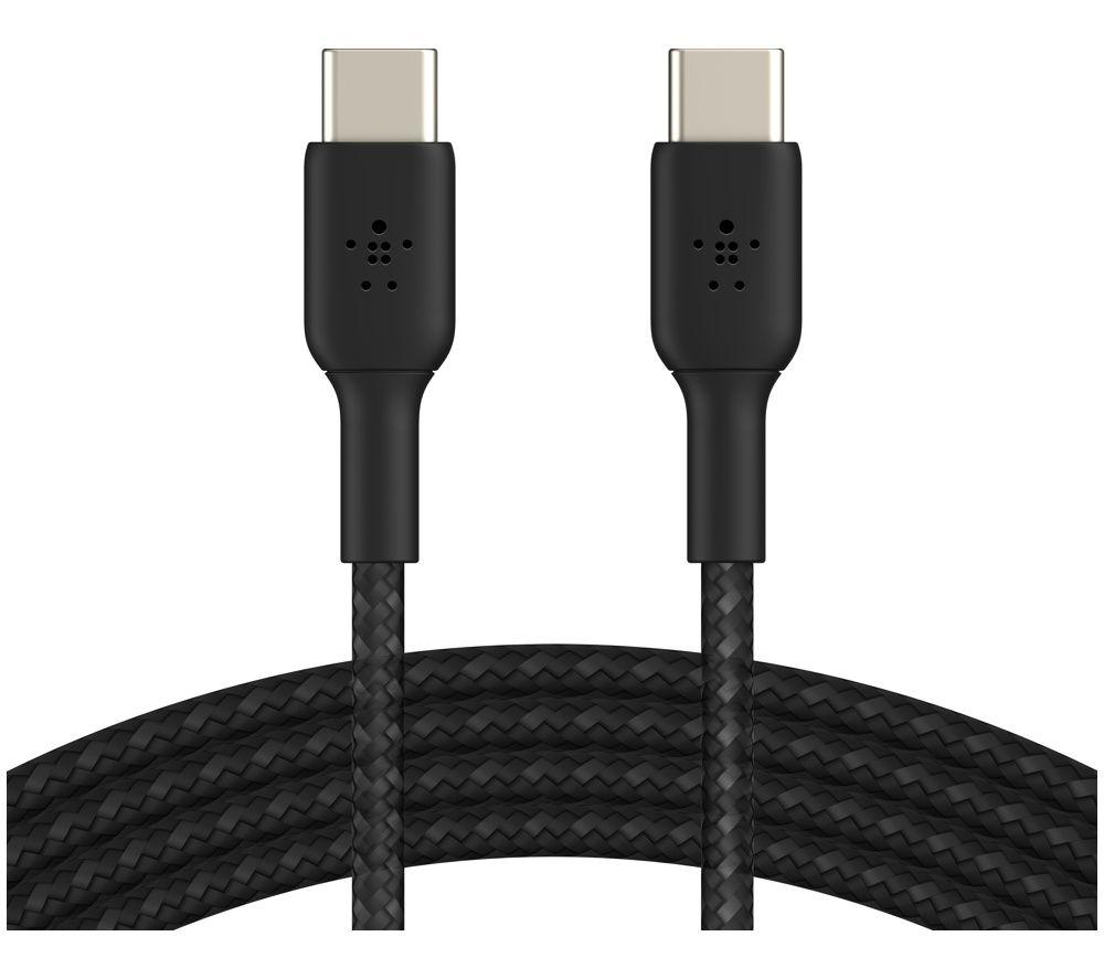 BELKIN BoostCharge Braided USB Type-C Cable - 2 m, Black