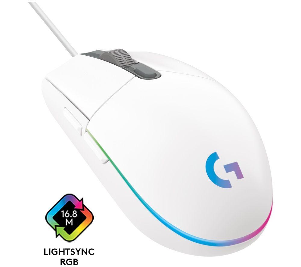 LOGITECH G102 Lightsync Optical Gaming Mouse - White image number 2 of 9