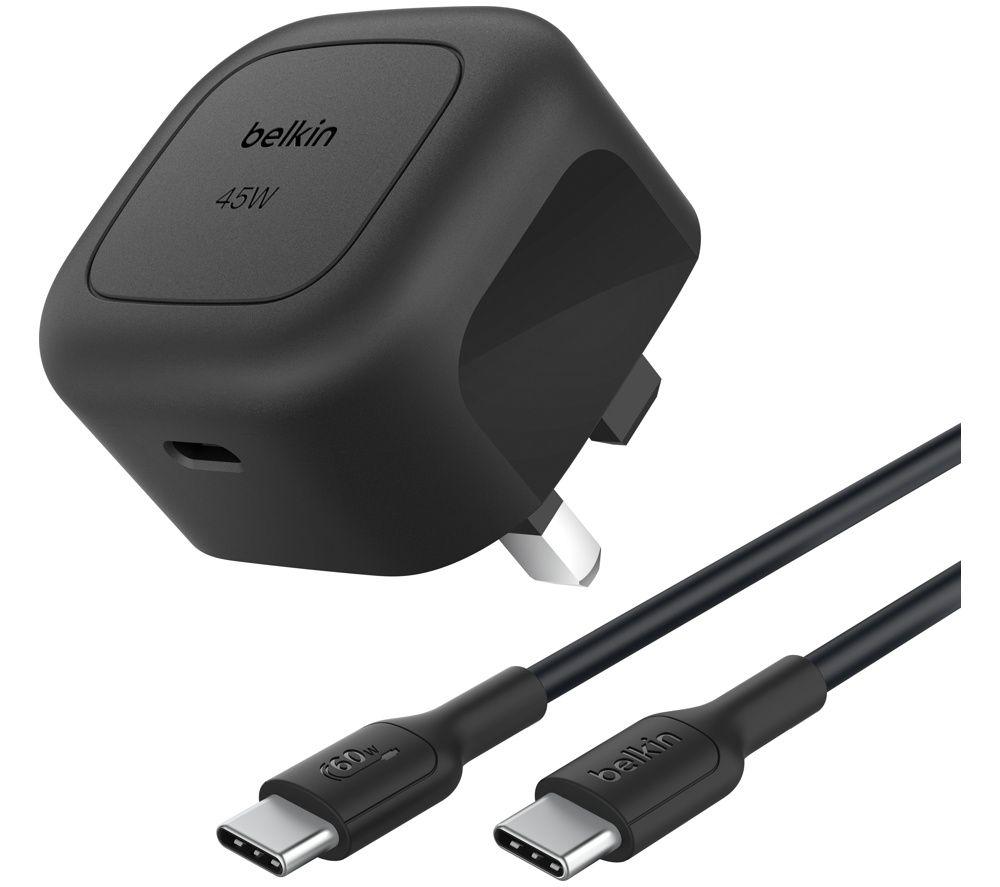 BELKIN BoostCharge WCA013my1MBK-B6 45 W USB-C Wall Charger - 1 m