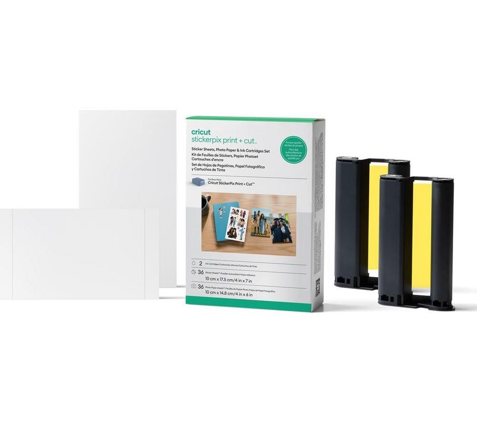 CRICUT StickerPix Print & Cut Essential Bundle - White