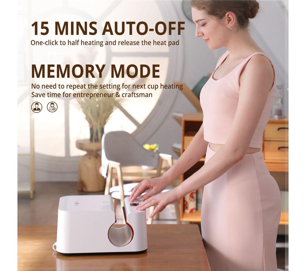 HTVRONT Auto Heat Press & 4-Piece Mug Set - White image number 5 of 9