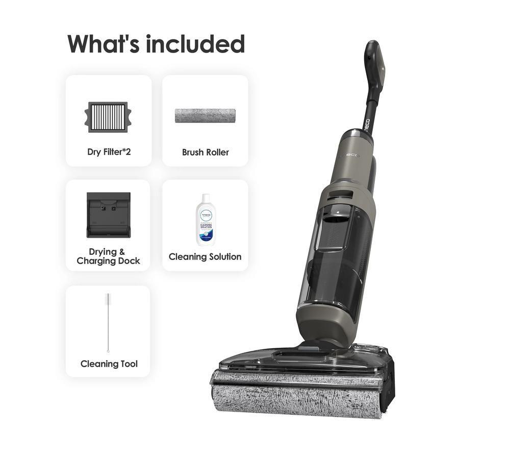 TINECO FLOOR ONE i6 Stretch Cordless Vacuum Cleaner - Black & Grey image number 7 of 7