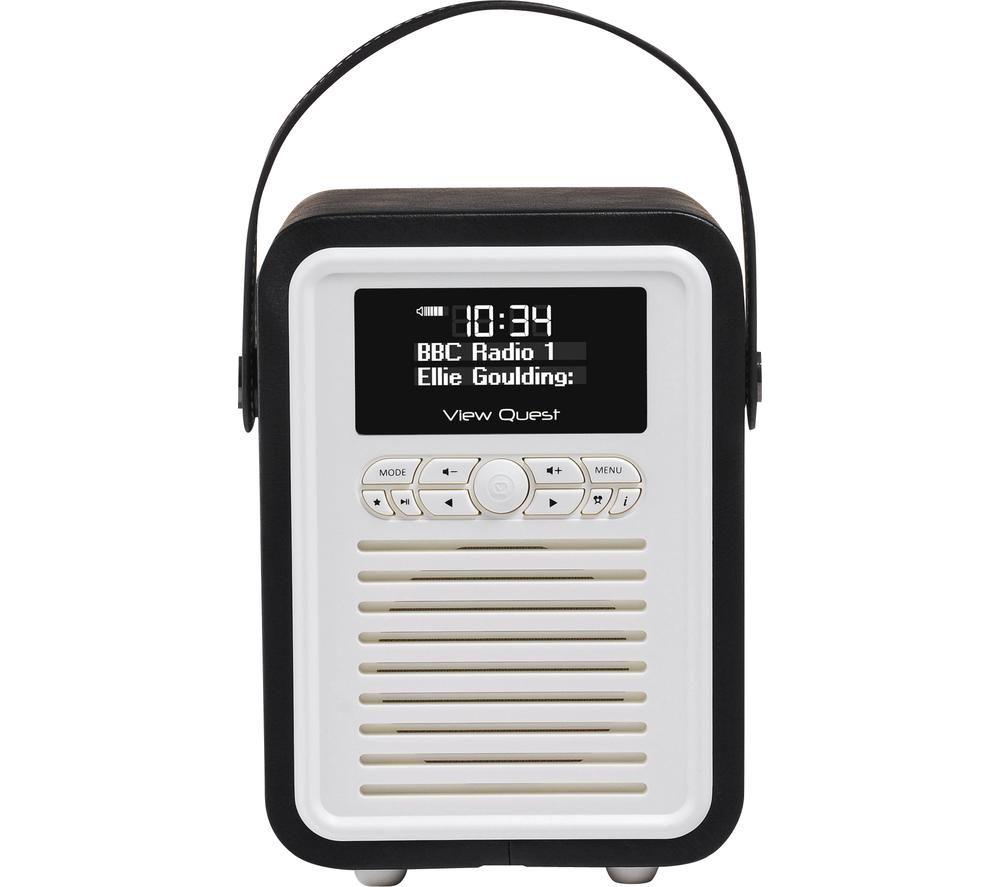 VQ Retro Mini Portable DAB+/FM Bluetooth Radio - Black image number 5 of 6