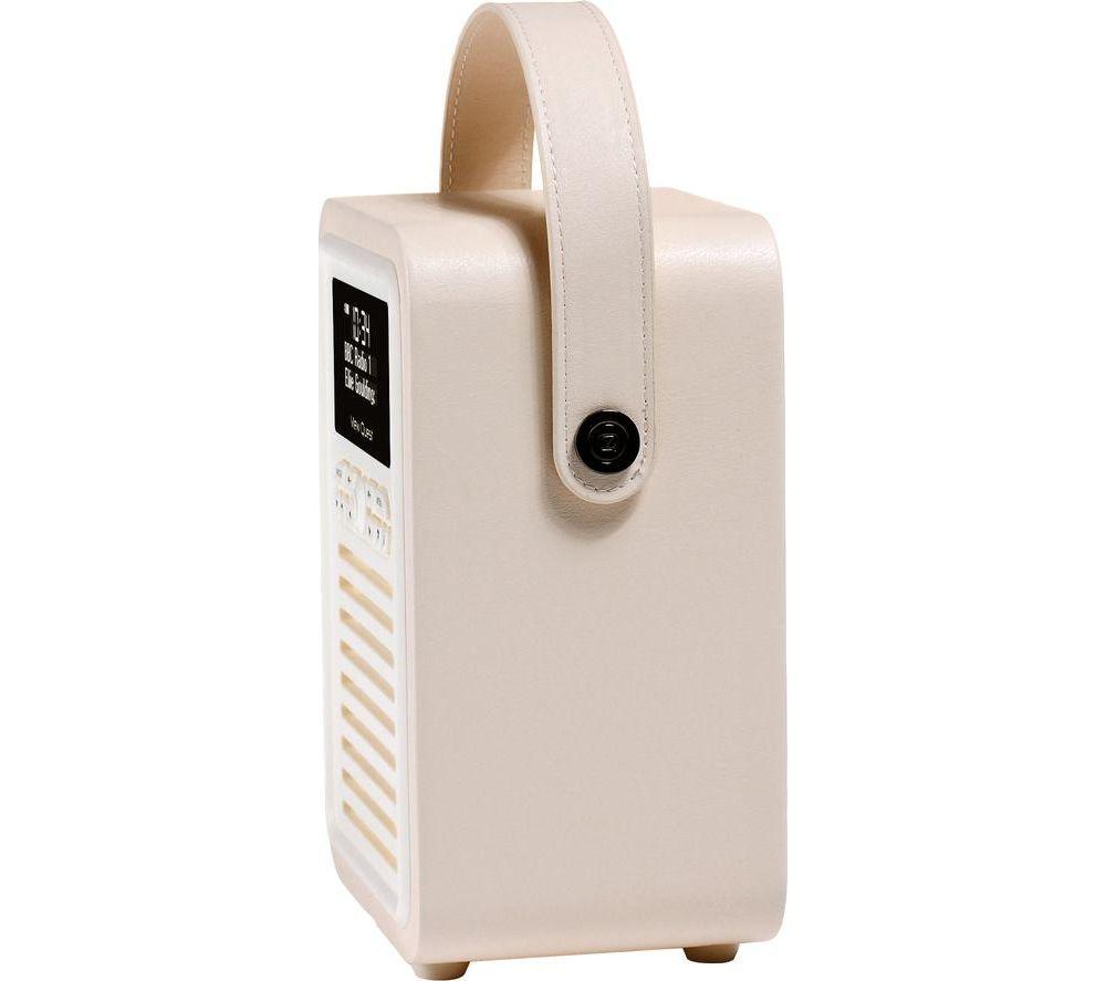 VQ Retro Mini Portable DAB+/FM Bluetooth Radio - Cream image number 3 of 9