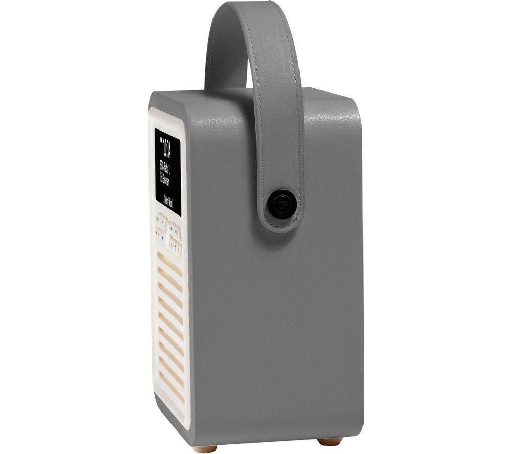 VQ Retro Mini Portable DAB+/FM Bluetooth Radio - Grey image number 3 of 6